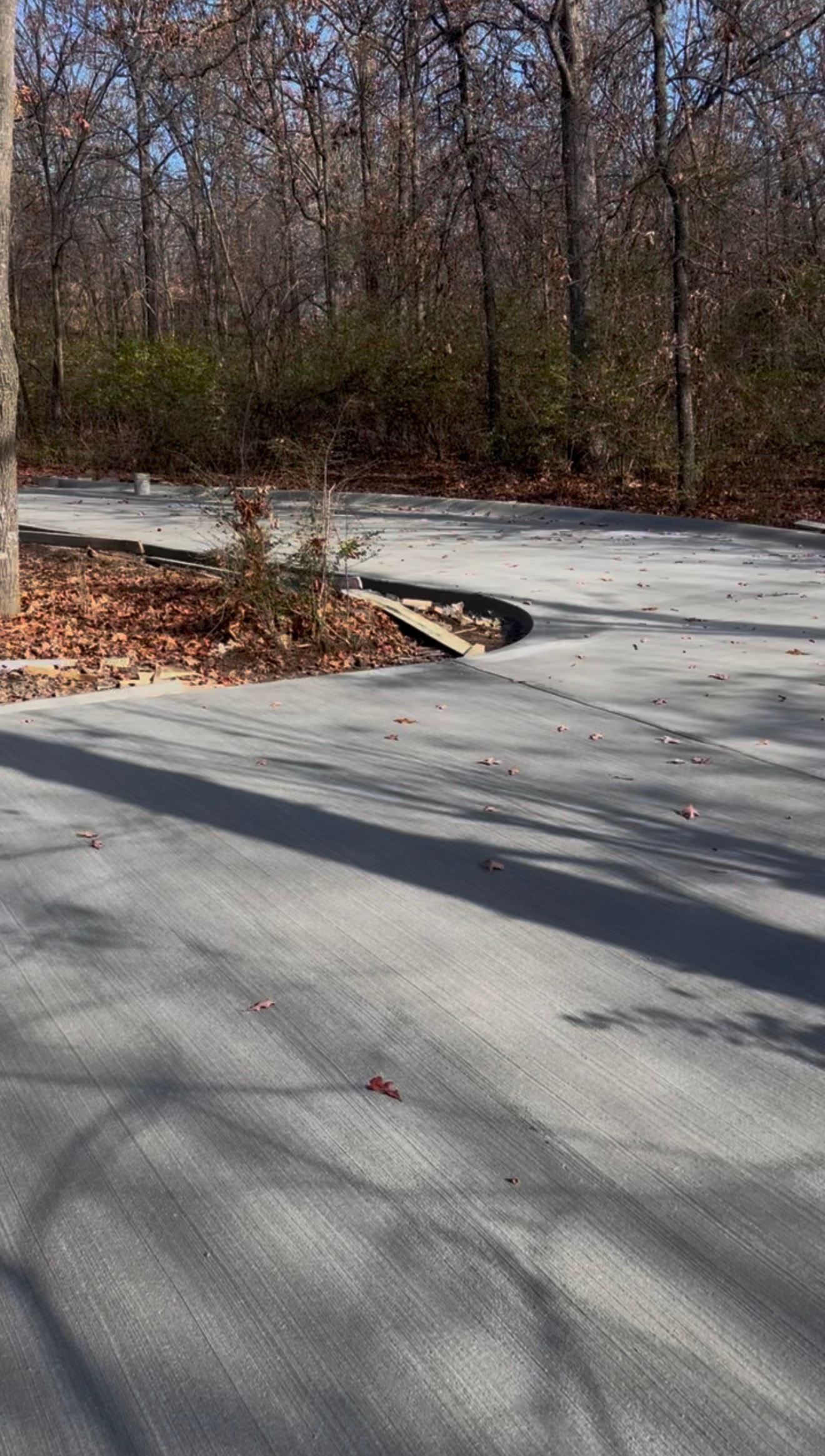 Grading and site prep work before concrete pour
