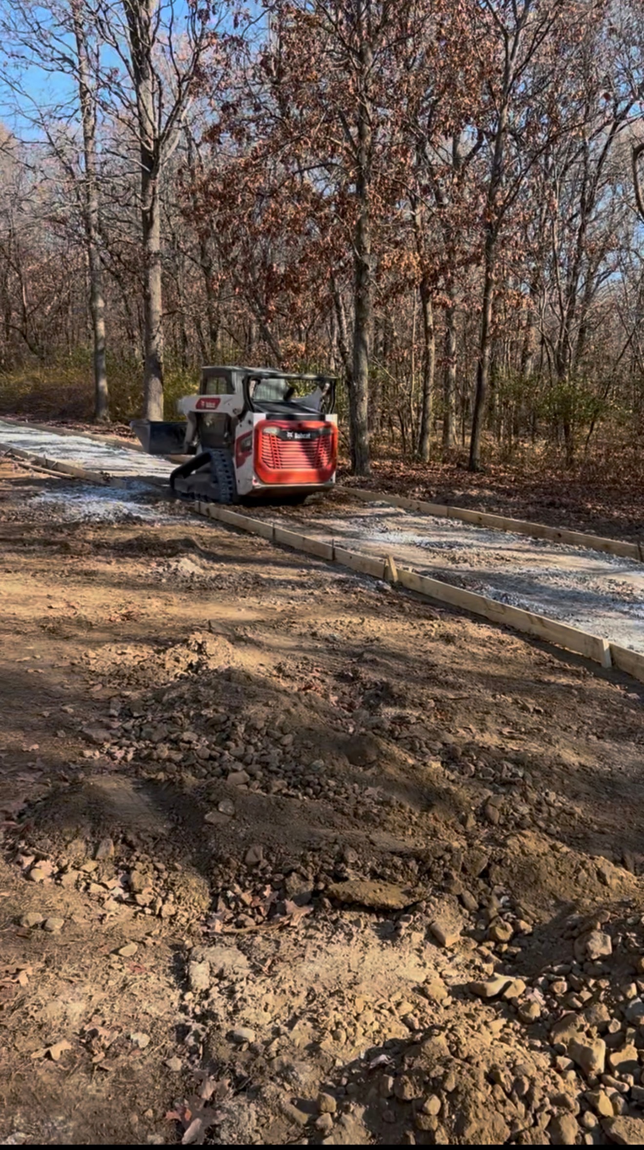 Retaining wall construction on residential property