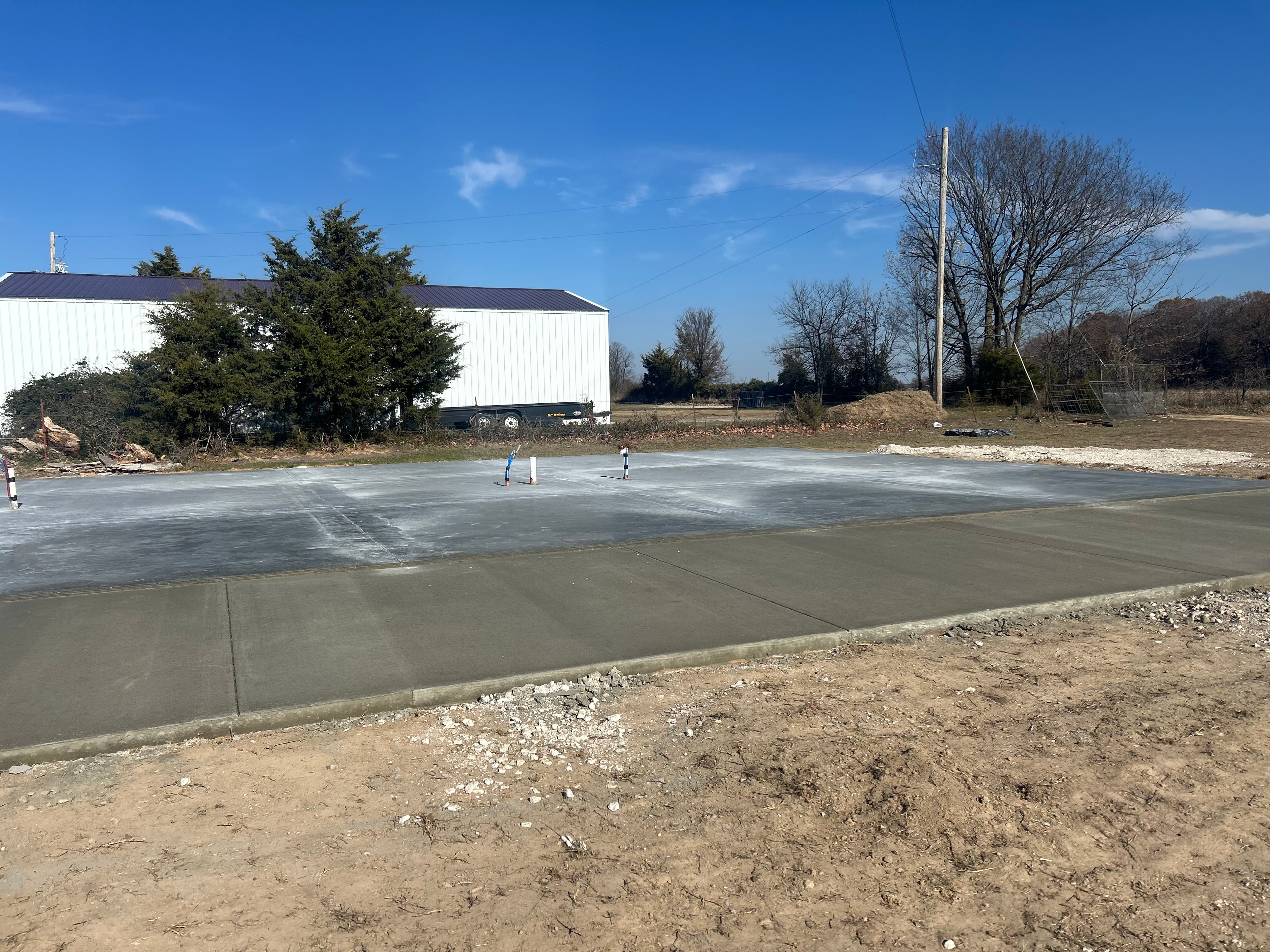 Excavation and earthwork for new construction site