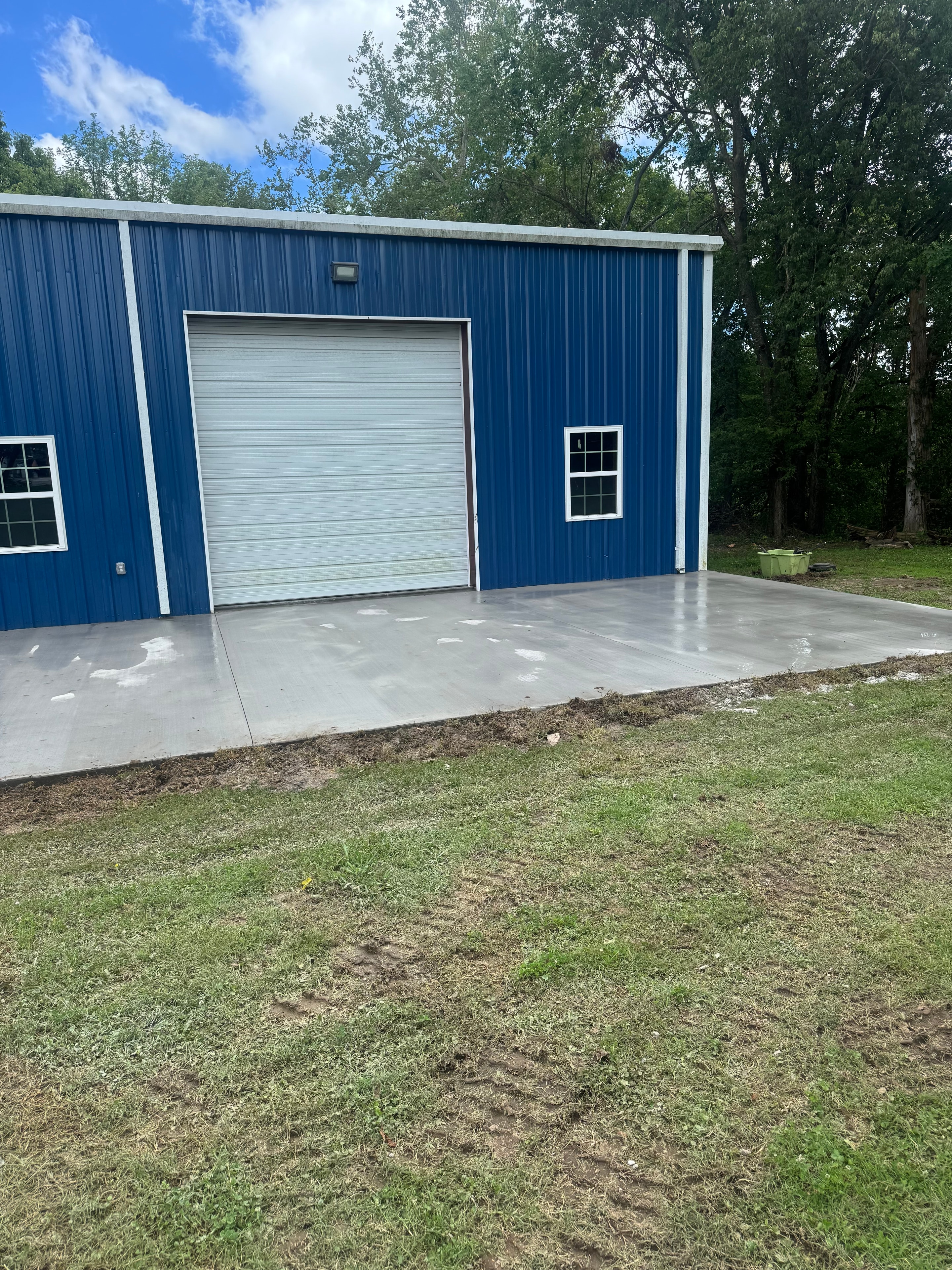 Concrete foundation work for residential structure