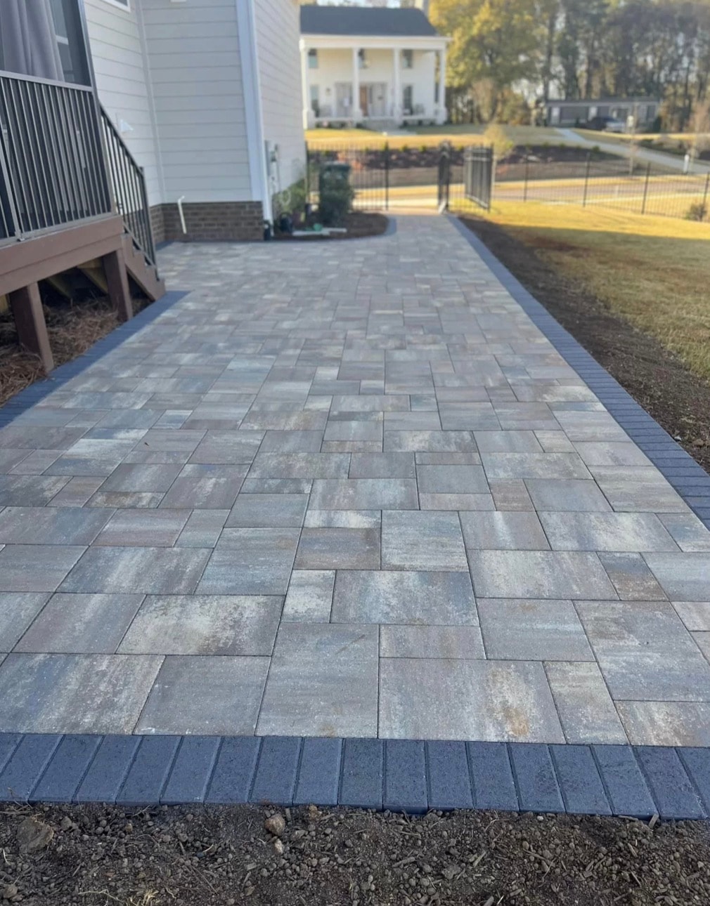 Asphalt driveway repair and resurfacing project