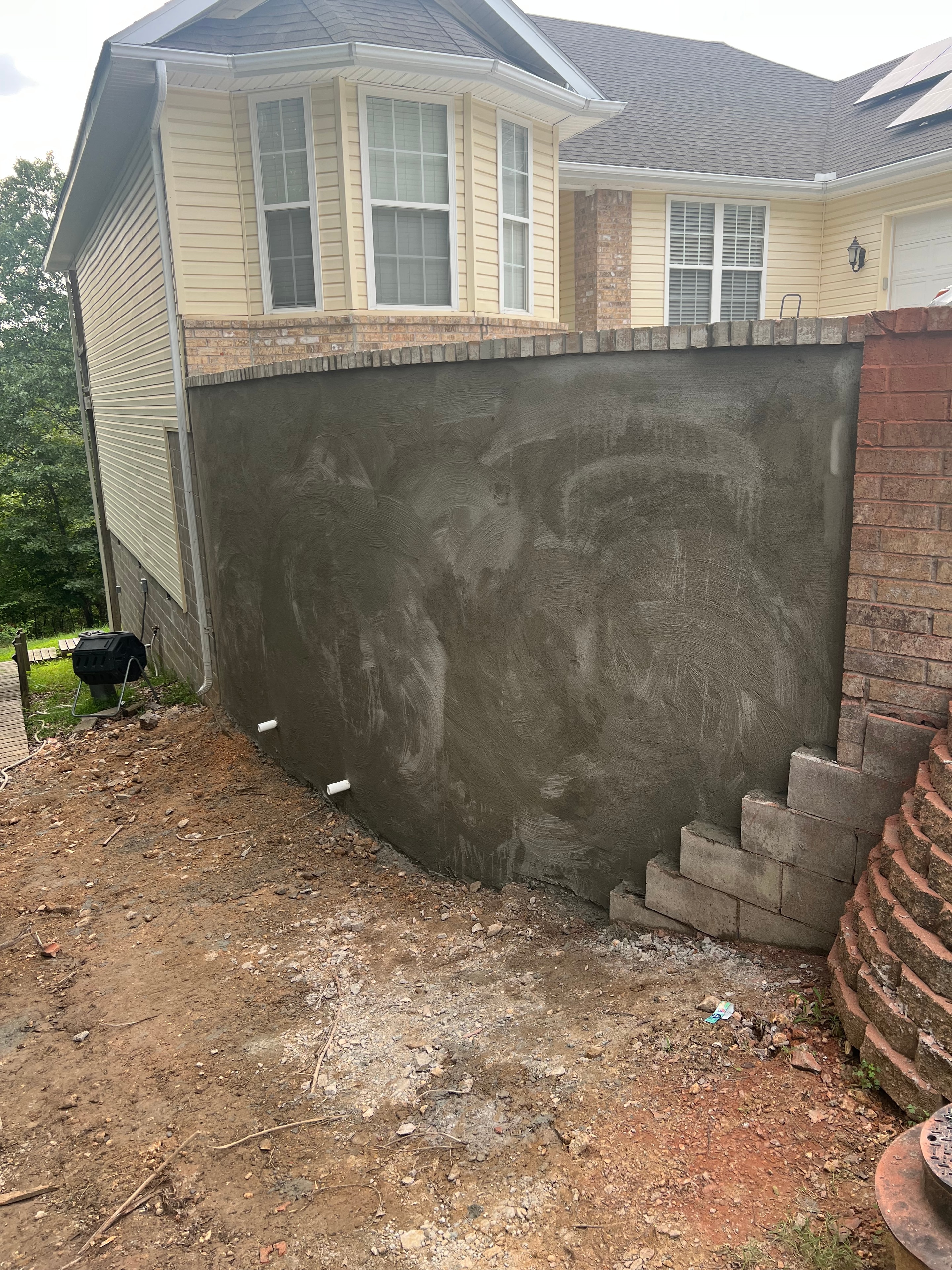 Finished concrete driveway and walkway package