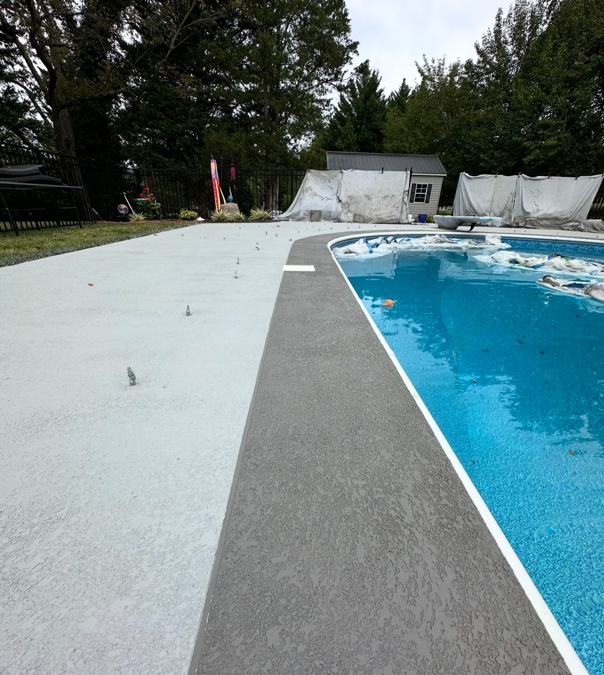 Pool deck renovation and resurfacing