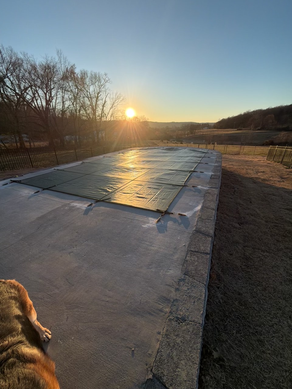 Completed pool deck and outdoor concrete project
